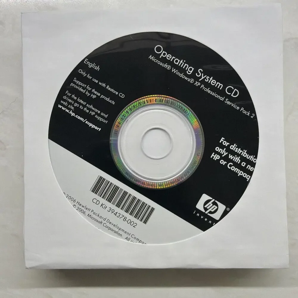 HP Operating System CD Windows XP Pro SP2 System Restore Discs! FREE SHIPPING!